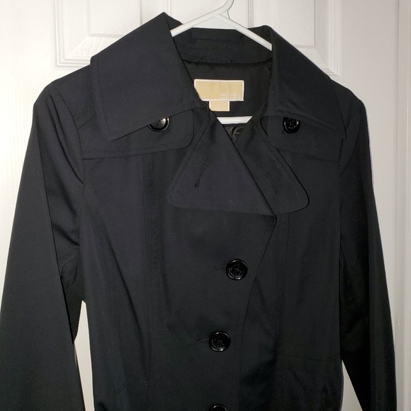 Michael Kors EUC Black Trench Coat - Picture 2 of 8